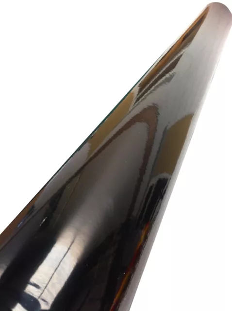 Hochglanz Vinyl Autofolie schwarz (Luft-/Blasenfrei) 1520 mm x 300 mm - In Tube gesendet 2