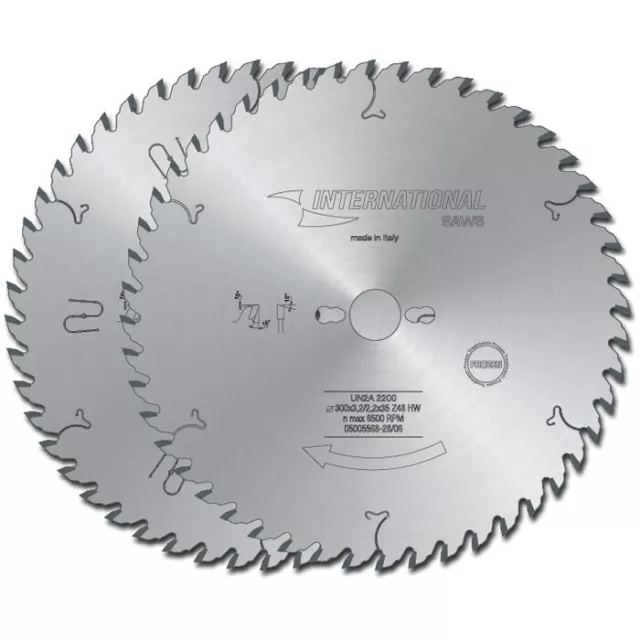 Disco widia lama circolare Diametro 350-Spessore 3,5-Zanne 54-Foro 70 Marca Flai