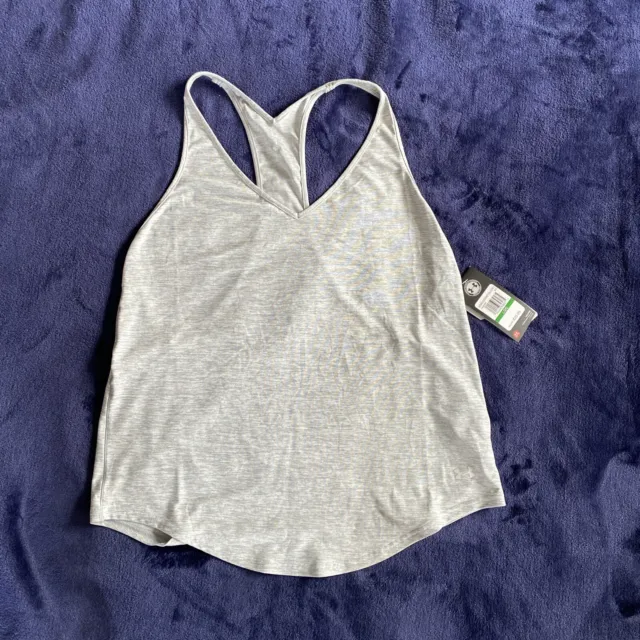 Under Armour Gym Flashy Racer Tank Top True Grey Tank Top Womens Large New