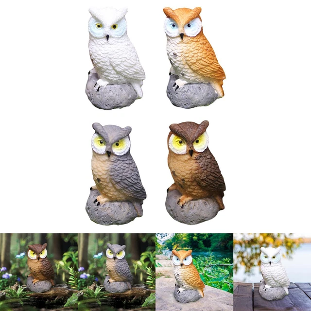 Owl Landscape Garden Decoration for Plant Pot Bonsai Craft Decor Dollhouse