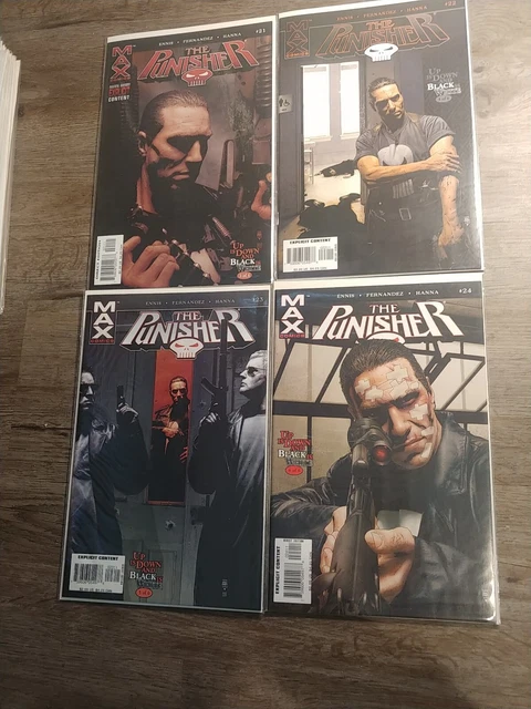 The Punisher Comic Book Lot MARVEL MAX Garth Ennis High Grade 1-36 complete MCU 6