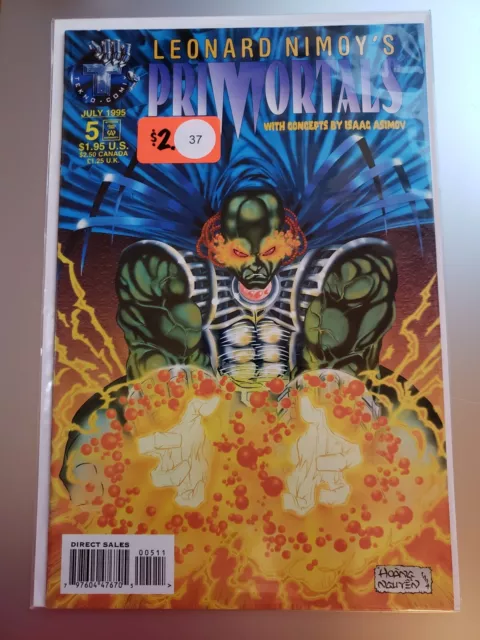 Tekno Comix Leonard Nimoy's PRIMORTALS #5 1995 With Concepts By Isaac Asimov