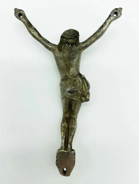 Jesus versilbert Sammler Figur Korpus ohne Kreuz religiöse Wand Deko Christus 2