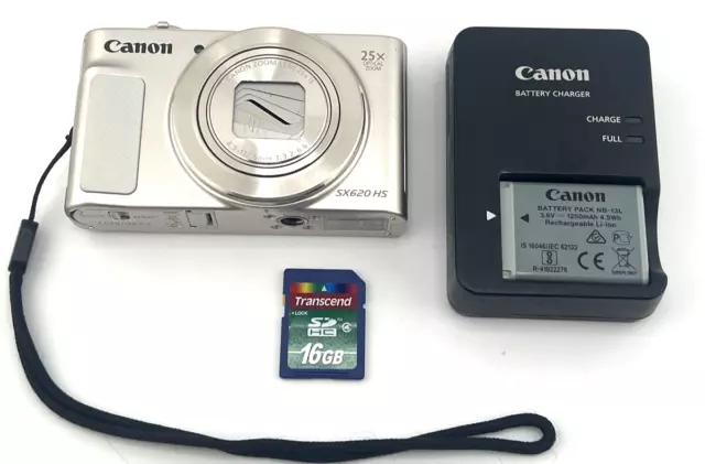 Canon PowerShot SX620 HS 20.2MP Digital Camera 25x Zoom WiFi NFC HD Video TESTED