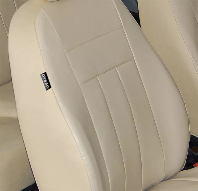 Maßgefertigte Vordersitzbezüge Sitzbezüge Kunstleder Beige für Mercedes W169 2