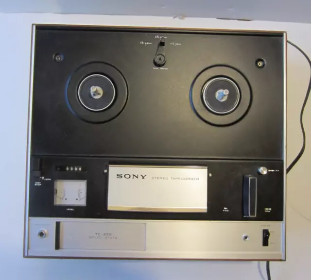 SONY TC-255 1/4 two track reel to reel recorder