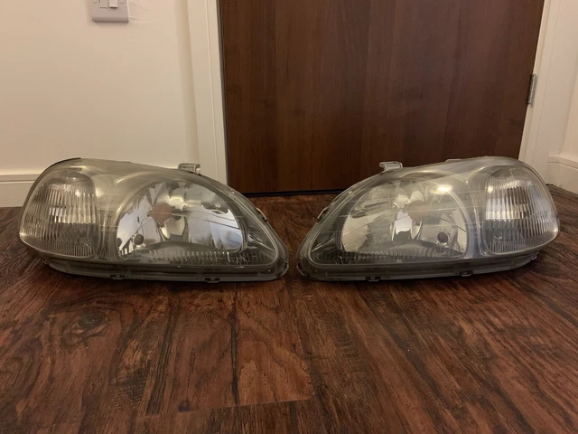 HONDA CIVIC TYPE R EK9 Headlights JDM OEM Stanley 96-98 Prefacelift £ ...