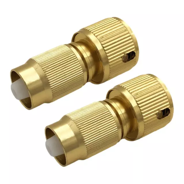 2pcs Expandable Hose Repair Adaptor Garden Hose Fitting Connector G9 Brass Q2V7