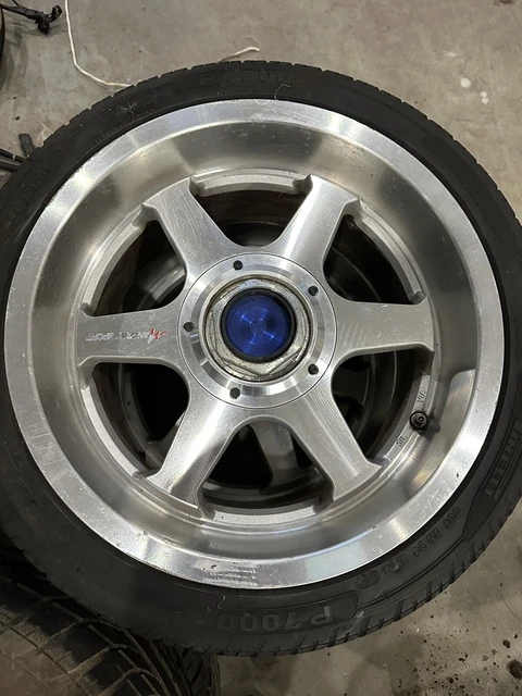 RARE JDM MANARAY Asahi Tec 1 wheels/rims 5x114.3 16 Inch 38 Offset. Set ...