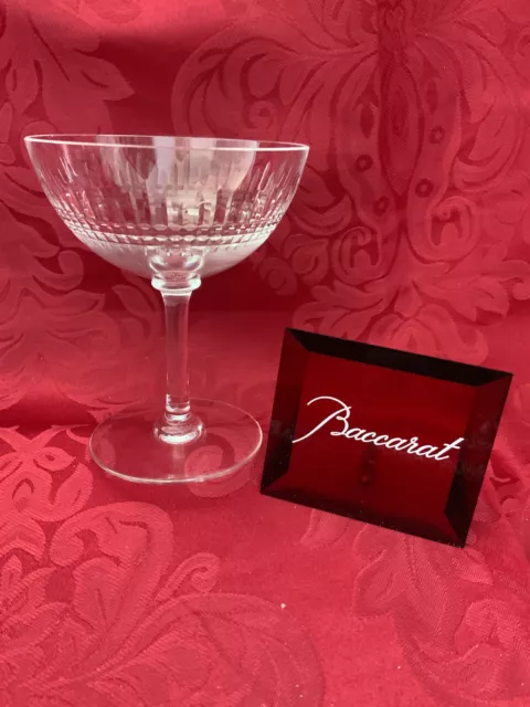 FLAWLESS Exceptional BACCARAT France Art Glass NANCY Crystal CHAMPAGNE SHERBET