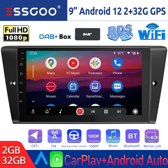 Für BMW 3er E90 E91 E92 WIFI 2+32G DAB+ CarPlay Autoradio GPS Navi RDS Android