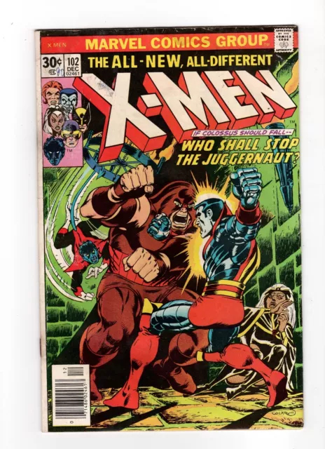 Uncanny X-Men #102, VG- 3.5, Wolverine, Juggernaut, Storm, Black Tom