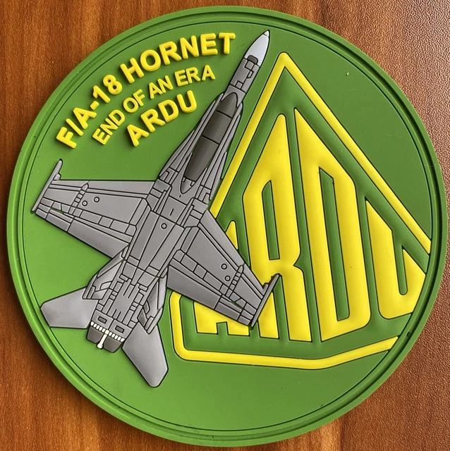 ARDU F/A-18 HORNET End Of An Era *BRAND NEW* PVC Patch Australia Air ...