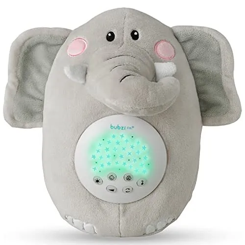 Máquina de sonido para bebés, chupete portátil y proyector de luz nocturna para bebés, elefante