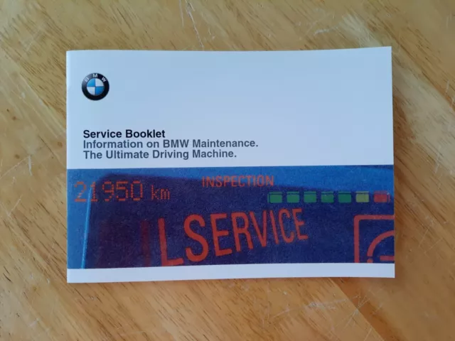 💯Original Bmw Service History Book Covers E36 E46 E39 E53 E38