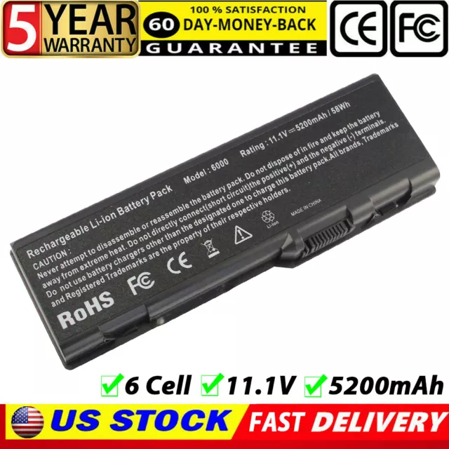 6Cell Battery for Dell Inspiron 6000 9200 9300 E1705 XPS M170 M1710 M90 310-6321