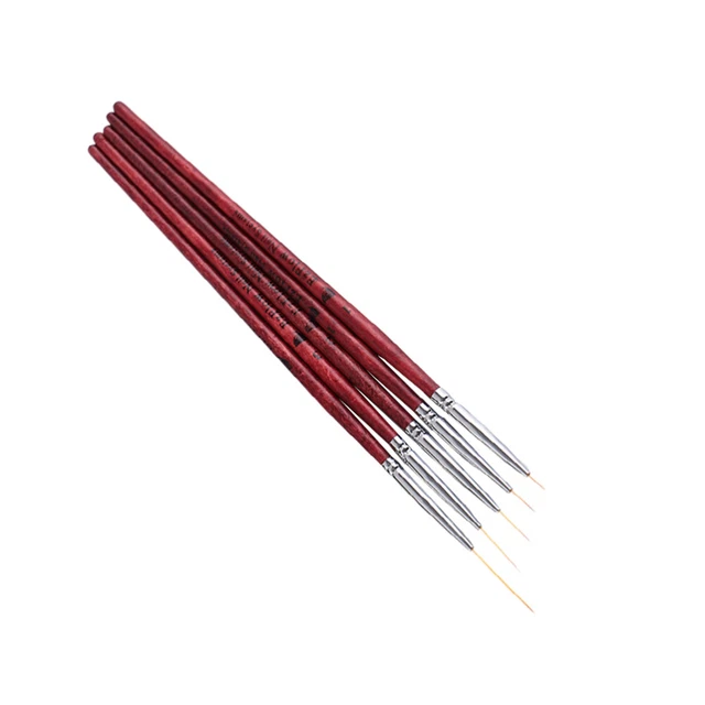 Juego de 5 PIEZAS Pluma con punta de uñas Pintura Detalle Pintura Hágalo usted mismo Herramienta de manicura Pluma para arte en uñas