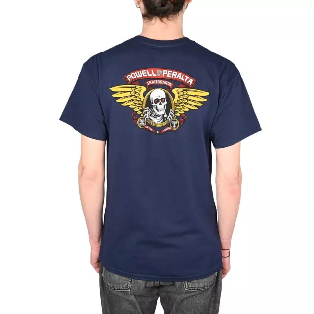 Powell Peralta Winged Ripper S/S T-Shirt - marine