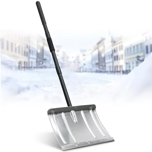 Trazon Snow Brush and Detachable Deluxe Ice Scraper (Gray