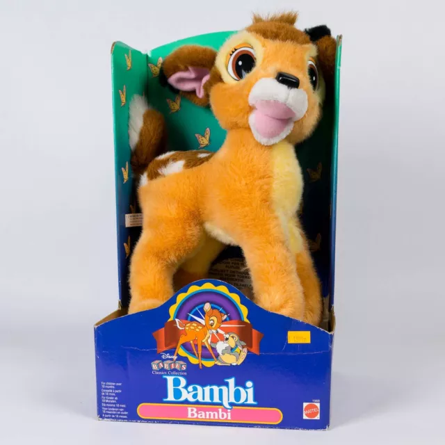 Vintage BNIB 1992 Mattel Euro Disney Babies plush toy - Bambi
