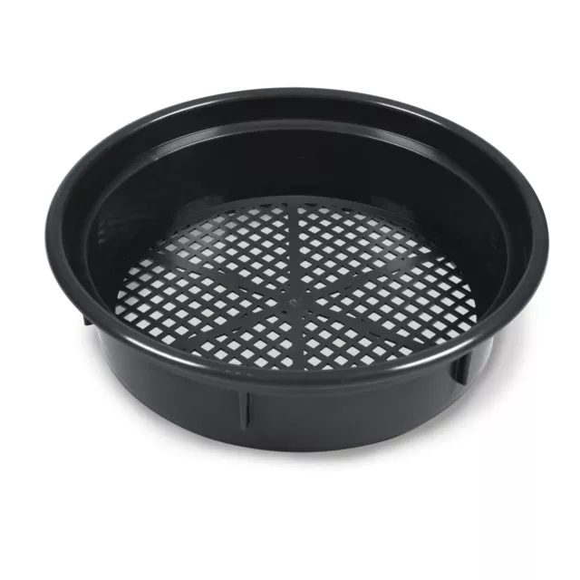 Gold Panning Classifier - Sifting Pan - Black - 13.1" L x 13.1" W x 3.35" H