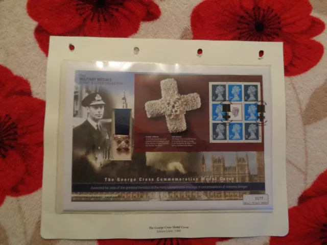 The Military Medals stamp and cover collection 2002 THE GEORGE CROSS. MINT.