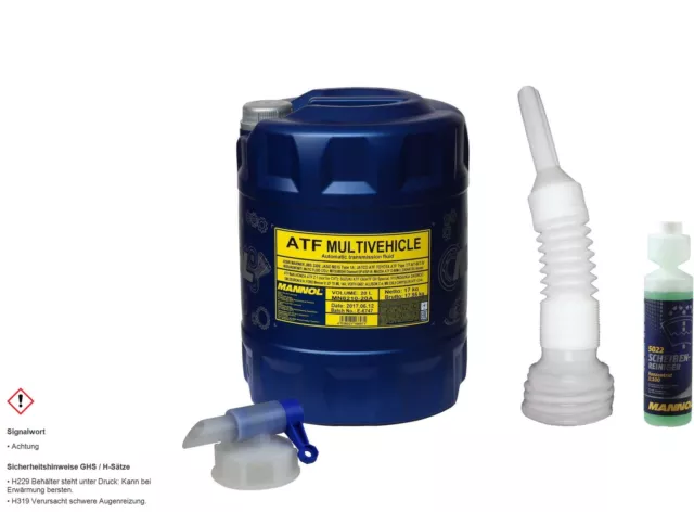 20 L MANNOL MN8218-20 ATF olio cambio automatico multivehicle incl. rubinetto di scarico