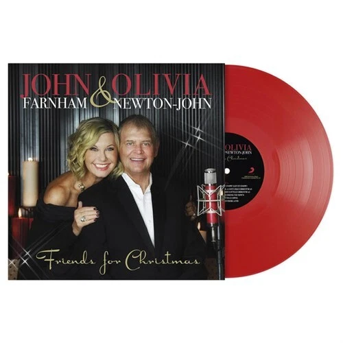 JOHN FARNHAM AND OLIVIA NEWTON-JOHN Friends For Christmas (Red Vinyl) LP NEW
