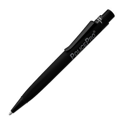 Fisher Space Zero Gravity Ballpoint Pen with Police Pro Imprint in Matte Black