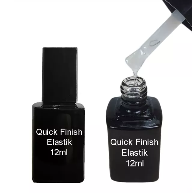 Quick Finish Elastik V2 12ml Gel UV LED Versiegler ohne Schwitzschicht Hochglanz