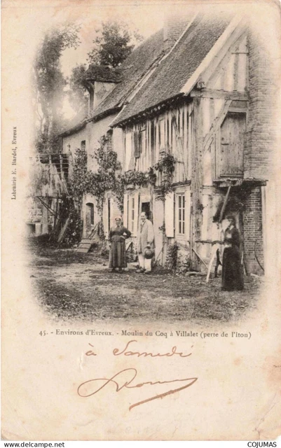 27 - VILLALET - S14126 - Environs d'Evreux - moulin du Coq - Perte de l'Iton L23