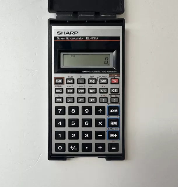 Calculatrice scientifique Sharp EL-531A Vintage Japan 80's