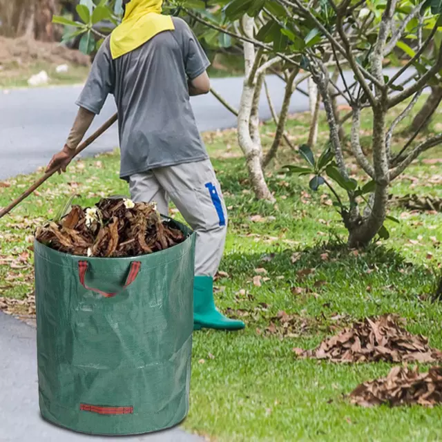 Sac à feuilles mortes Portable avec deux poignées, stockage des déchets  pour pelouse/jardin - AliExpress