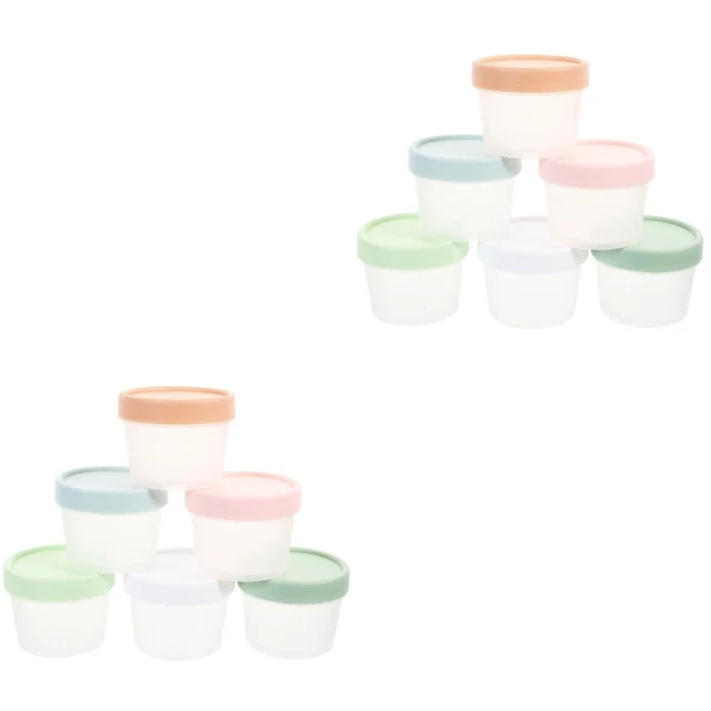 12 pcs Ice Cream Freezer Container Freezer Preservation Holder Ice Cream Holder