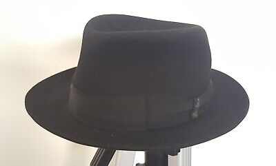 Borsalino Alessandria Hat 59cm Black