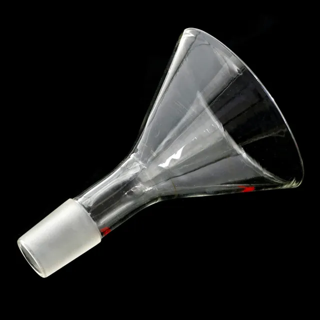 90mm,24/40,Glass Funnel 100ml Chemistry Laboratory Glassware NIUS F7