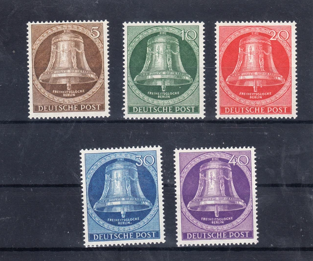Berlin  postfrisch Mi. Nr.  101-105  Glocke III