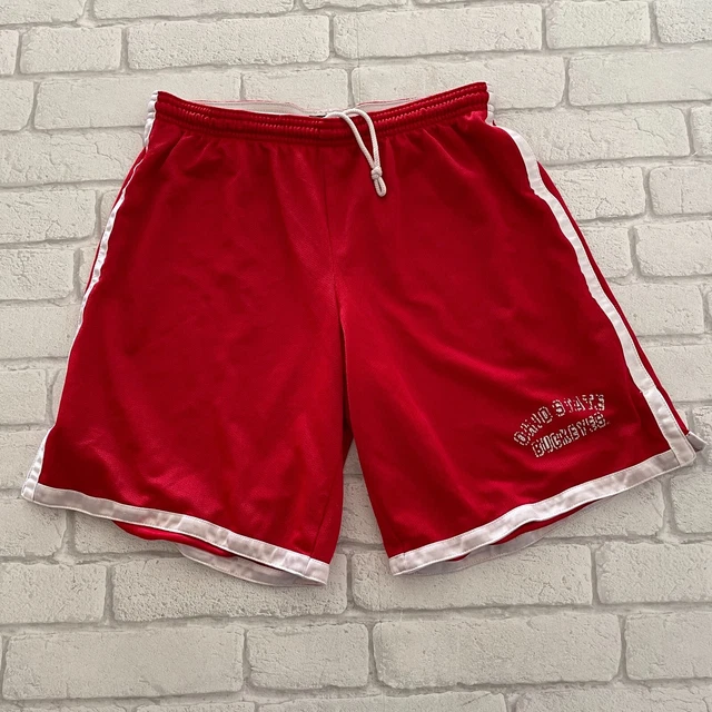 Champion Shorts Mens Medium M Red Sports Training Gym Adult Pockets