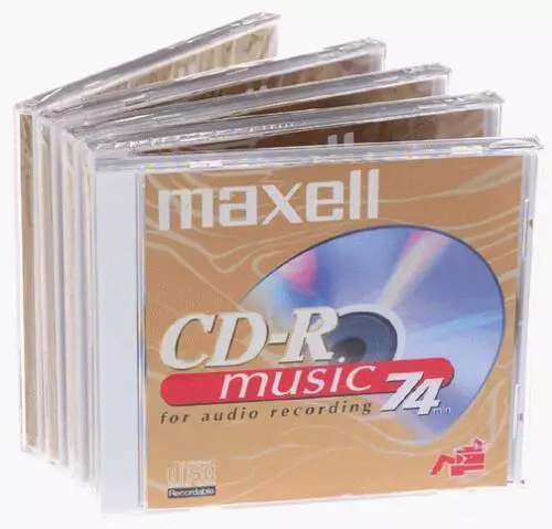 Maxell 74-minute Music CD-R (5-Pack) - Electronics - VERY GOOD