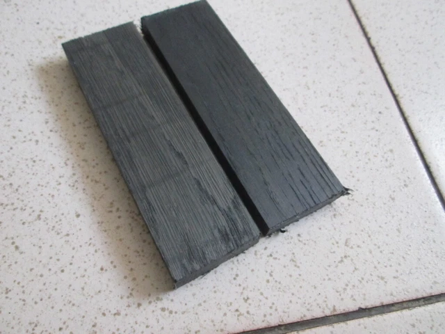 2pcs.lot Bog Oak morta wood Woodturning/ (40*12*135mm) 1000-5800 Years Old