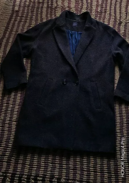 MANTEAU EN LAINE bouillie marron taille 38 Autre Ton EUR 12 00