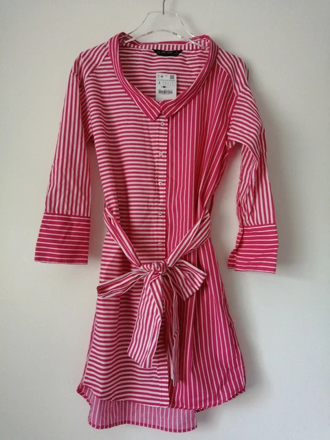 zara pink striped shirt dress To SHOP comment: ZARA & I'll send details immediately to your D M . I hunted down the best Zara finds so your cart can thank me later . Everything is