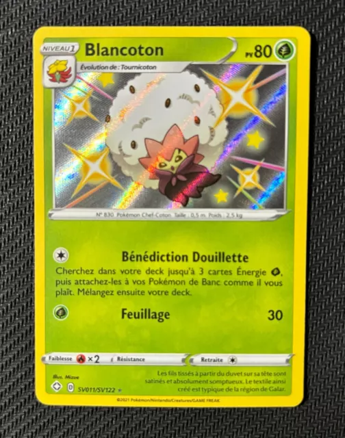 Carte Pokémon Blancoton Shiny SV011/SV122 - EB4.5 Destinées Radieuses FR NEUF