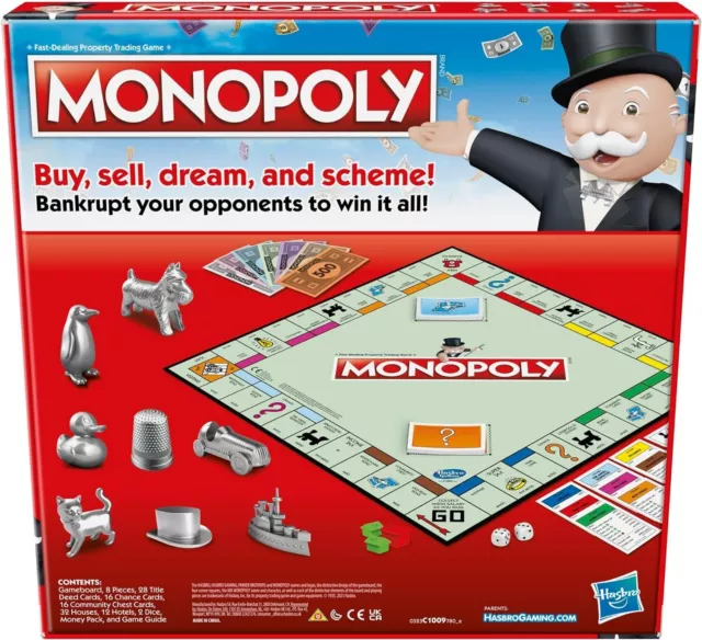 Monopoly Game, Family Board Game for 2 to 6 Players, Monopoly Board Game for Kid 2