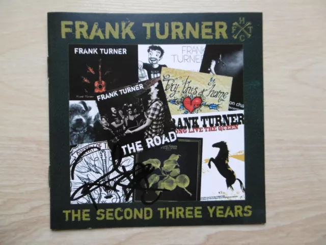 Frank Turner Autogramm signed CD Booklet "The Second Three Years"