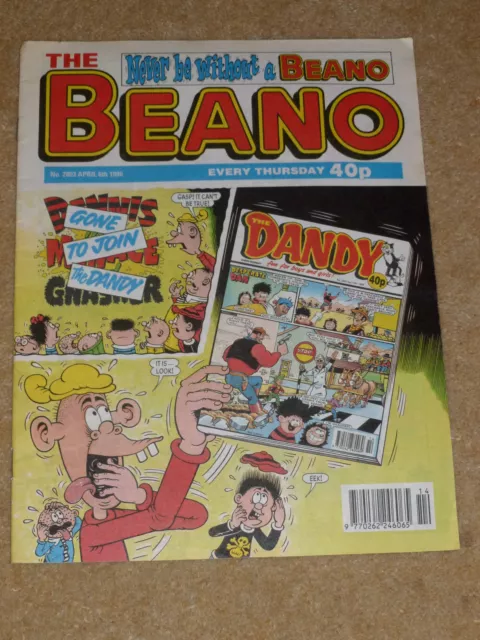 The BEANO Comic - Issue No 2803 - Date 06/04/1996 - UK Paper Comic