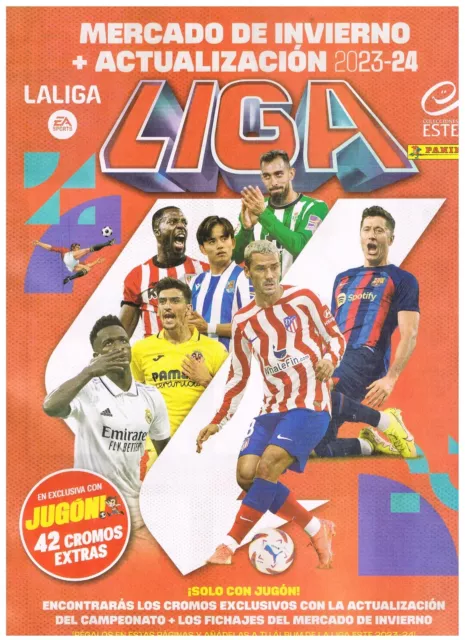 Panini Liga Este 2023-24 Mercado De Invierno 18 Stickers + Hoja Album