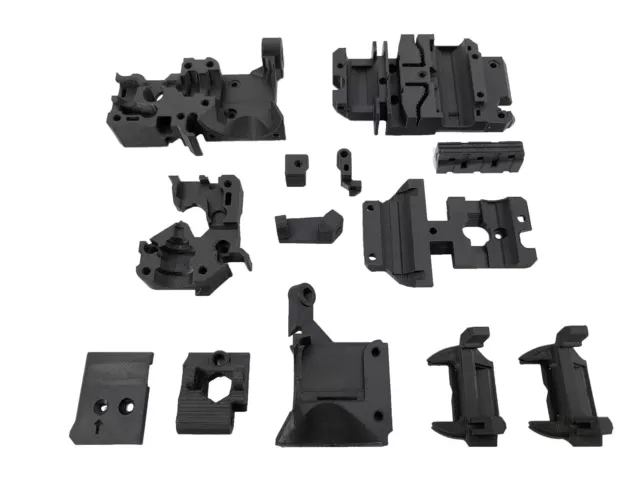 Prusa i3 MK3S+ E-Axis Hotend Printed Parts ASA