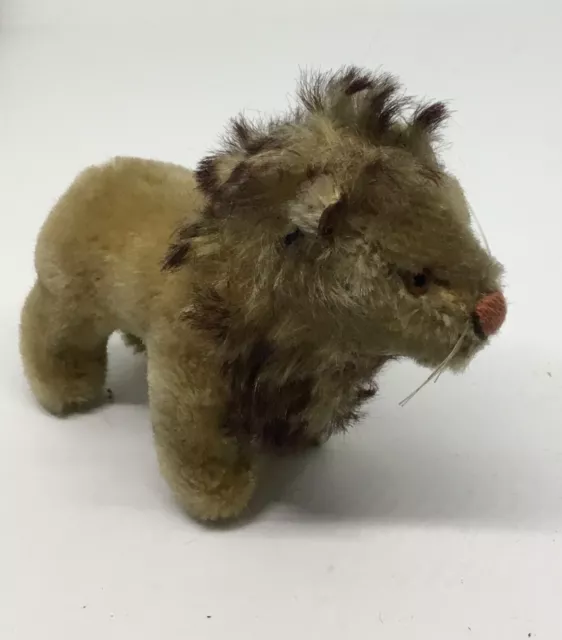 Vintage Steiff Löwe 🦁 Leo Stehend ohne K,F ca. 12 cm Alte Spielzeug