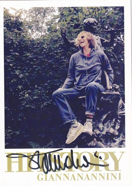 Gianna Nannini – Cartolina “History” hand signed 10x15cm autografata